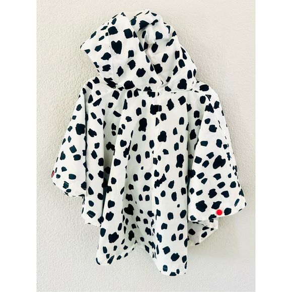 NWT Stella McCartney Kids Dalmatian Print Hooded Rain Poncho.  Size 4 - Picture 7 of 10